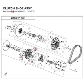 CLUTCH SHOE ASSY product image