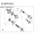 NUT, DRIVEN PULLEY product image