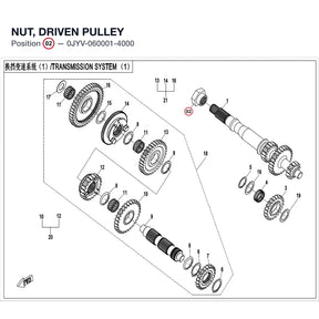 NUT, DRIVEN PULLEY product image
