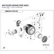 AIR FILTER INTAKE PIPE ASSY product image