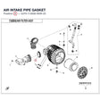 AIR INTAKE PIPE GASKET product image