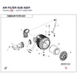 AIR FILTER SUB ASSY product image