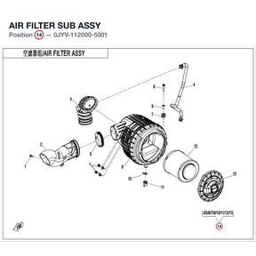 AIR FILTER SUB ASSY product image