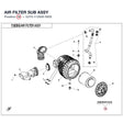 AIR FILTER SUB ASSY product image