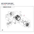 AIR FILTER SUB ASSY product image