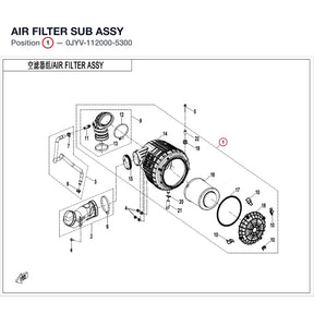 AIR FILTER SUB ASSY product image