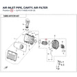 AIR INLET PIPE, CAVITY, AIR FILTER product image