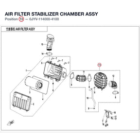 AIR FILTER STABILIZER CHAMBER ASSY product image