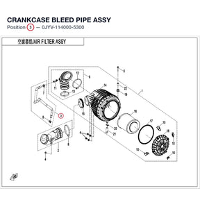 CRANKCASE BLEED PIPE ASSY product image