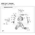 WIRE CLIP 1, ENGINE product image