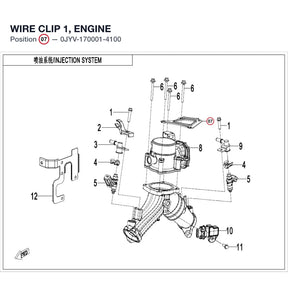 WIRE CLIP 1, ENGINE product image