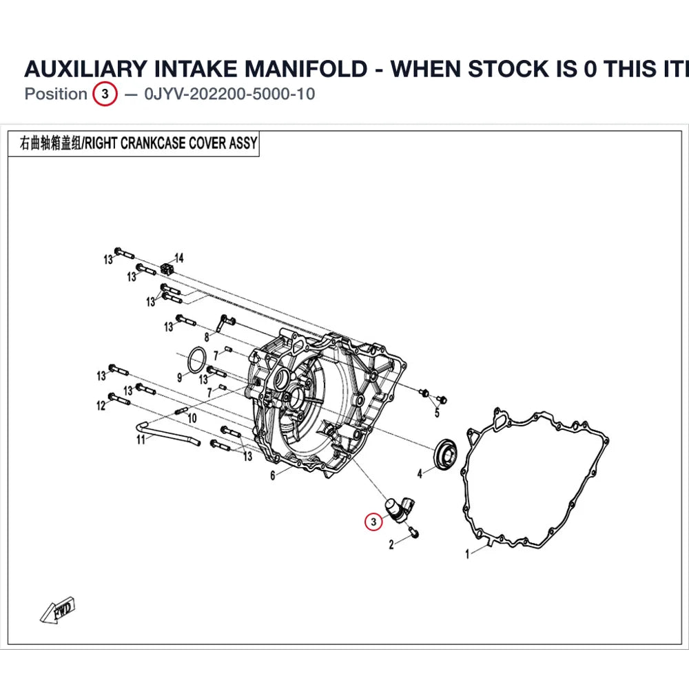 AUXILIARY INTAKE MANIFOLD - WHEN STOCK IS 0 THIS ITEM IS NO LONGER AVAILABLE product image