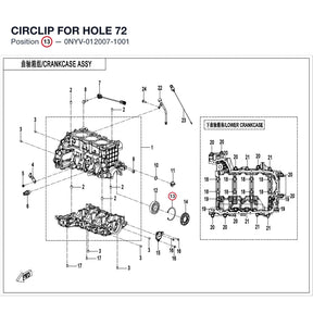 CIRCLIP FOR HOLE 72 product image