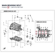 MAIN BEARING BOLT product image