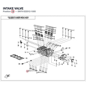 INTAKE VALVE product image