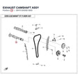 EXHAUST CAMSHAFT ASSY product image