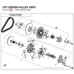 CVT DRIVEN PULLEY ASSY product image