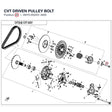 CVT DRIVEN PULLEY BOLT product image