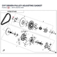 CVT DRIVEN PULLEY ADJUSTING GASKET product image