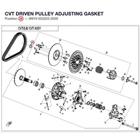 CVT DRIVEN PULLEY ADJUSTING GASKET product image