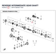 REVERSE INTERMEDIATE GEAR SHAFT product image