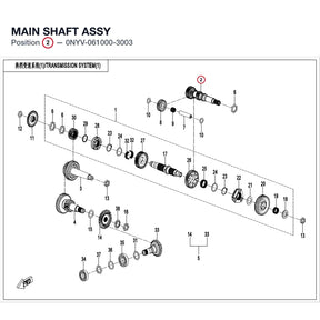 MAIN SHAFT ASSY product image