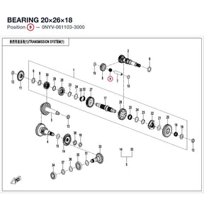 BEARING 20×26×18 product image