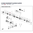 H GEAR GEARSHIFT SLIDING SLEEVE product image