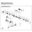 MIDDLE DRIVE GEAR product image