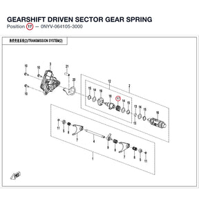 GEARSHIFT DRIVEN SECTOR GEAR SPRING product image