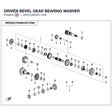 DRIVEN BEVEL GEAR BEARING WASHER product image