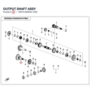 OUTPUT SHAFT ASSY product image
