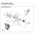 RH CV SHAFT GEAR product image