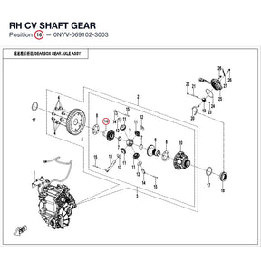 RH CV SHAFT GEAR product image