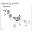 WATER PUMP IDLE GEAR SLEEVE product image
