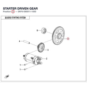 STARTER DRIVEN GEAR product image