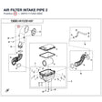 AIR FILTER INTAKE PIPE 2 product image