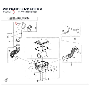 AIR FILTER INTAKE PIPE 2 product image