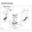 AIR FILTER SUB ASSY product image