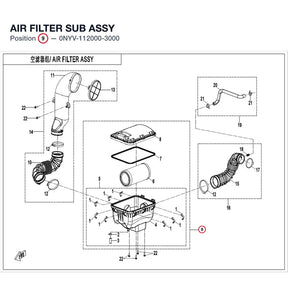 AIR FILTER SUB ASSY product image