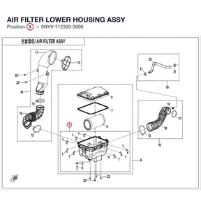 AIR FILTER LOWER HOUSING ASSY product image