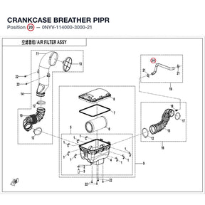 CRANKCASE BREATHER PIPR product image