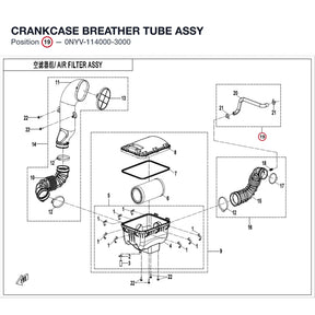 CRANKCASE BREATHER TUBE ASSY product image