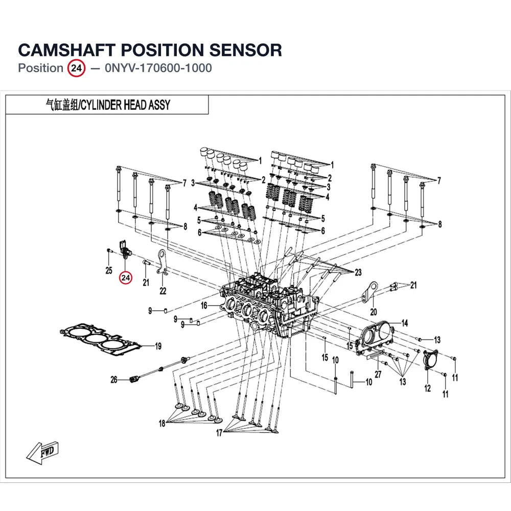 CAMSHAFT POSITION SENSOR product image