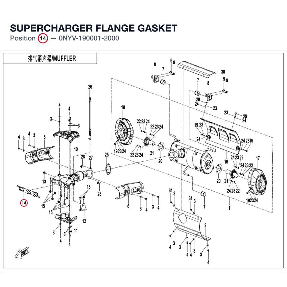SUPERCHARGER FLANGE GASKET product image