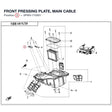 FRONT PRESSING PLATE, MAIN CABLE product image