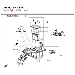 AIR FILTER ASSY product image