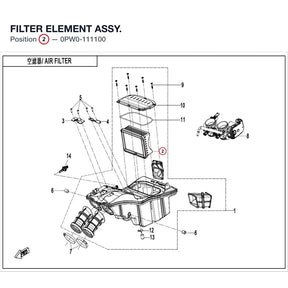 FILTER ELEMENT ASSY. product image
