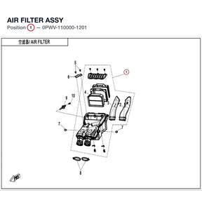 AIR FILTER ASSY product image