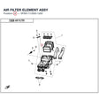 AIR FILTER ELEMENT ASSY product image